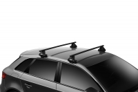 Багажник на крышу Thule SquareBar EVO сталь для KIA Picanto  (17-) хетчбек 5d  за дверной проем