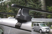 Багажник на крышу Thule SquareBar EVO сталь для HYUNDAI Santa Fe  (10-12) кроссовер 5d  за дверной проем