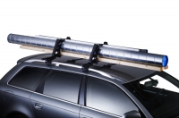 Багажник на крышу Thule Square bar стальной для DAEWOO Matiz (Mk II) 5d хетчбек (05-09) на  рейлинги