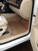 Коврики в салон текстиль для BMW X5 F15 2013-> LINER 3D VIP с бортиком бежевые
