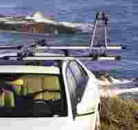 Багажник на крышу Thule Slide bar аэродинамический для DAEWOO Lanos 4d седан (97-03) за дверной проем