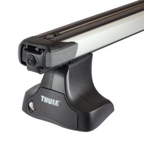 Купить багажник на крышу Thule Slide bar аэродинамический для DAEWOO Kalos 5d хетчбек (03-11) за дверной проем