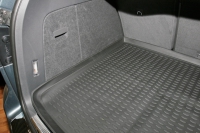 Коврик в багажник VW Touareg, 2010-2015, 2015->, кросс., 2-х зонный климат-контроль, 1 шт. (полиуретан)  
