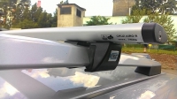 Багажник на крышу CRUZ Airo аэродинамический для Mitsubishi Montero Sport (I) 5d кроссовер  (98-08) на рейлинги