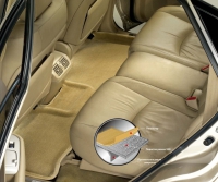 Коврики салона текстиль для Lexus  LX570 с 2012 по 2015 LINER 3D VIP с бортиком бежевые