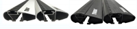 Багажник на крышу Thule WingBar EVO Black крыловидный для  VOLVO S80 (Mk. II) (06-) седан 4d  за дверной проем