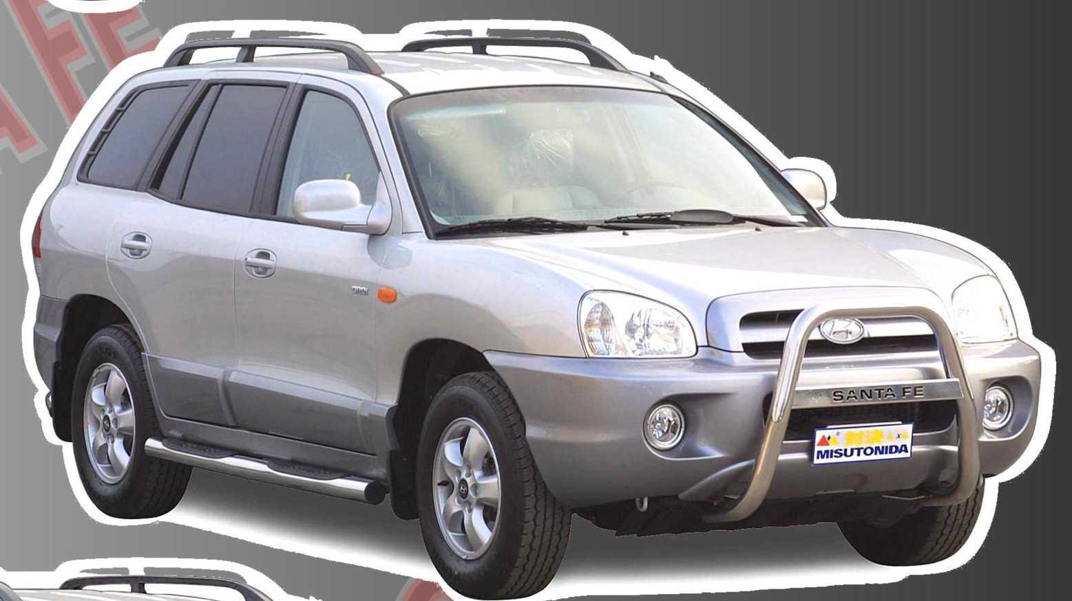Защита переднего бампера для Hyundai Santa FE 2005-2006/ТАГАЗ
