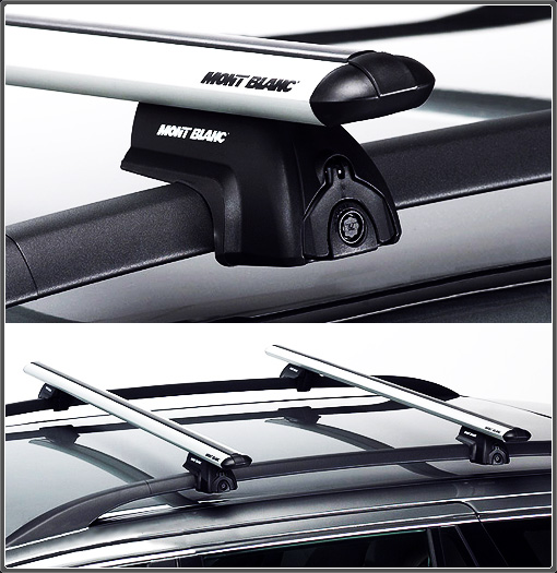 Багажник Mont Blanc Flex 2 c алюминиевыми поперечинами для KIA Sportage 4-D 94-04 на рейлинги
