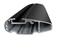 Багажник на крышу Thule Wing bar Black аэродинамический черный для DAEWOO Leganza 4d седан (97-02) за дверной проем