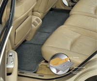 Коврики в салон текстиль для Mazda CX-7 2010-> LINER 3D VIP с бортиком черные